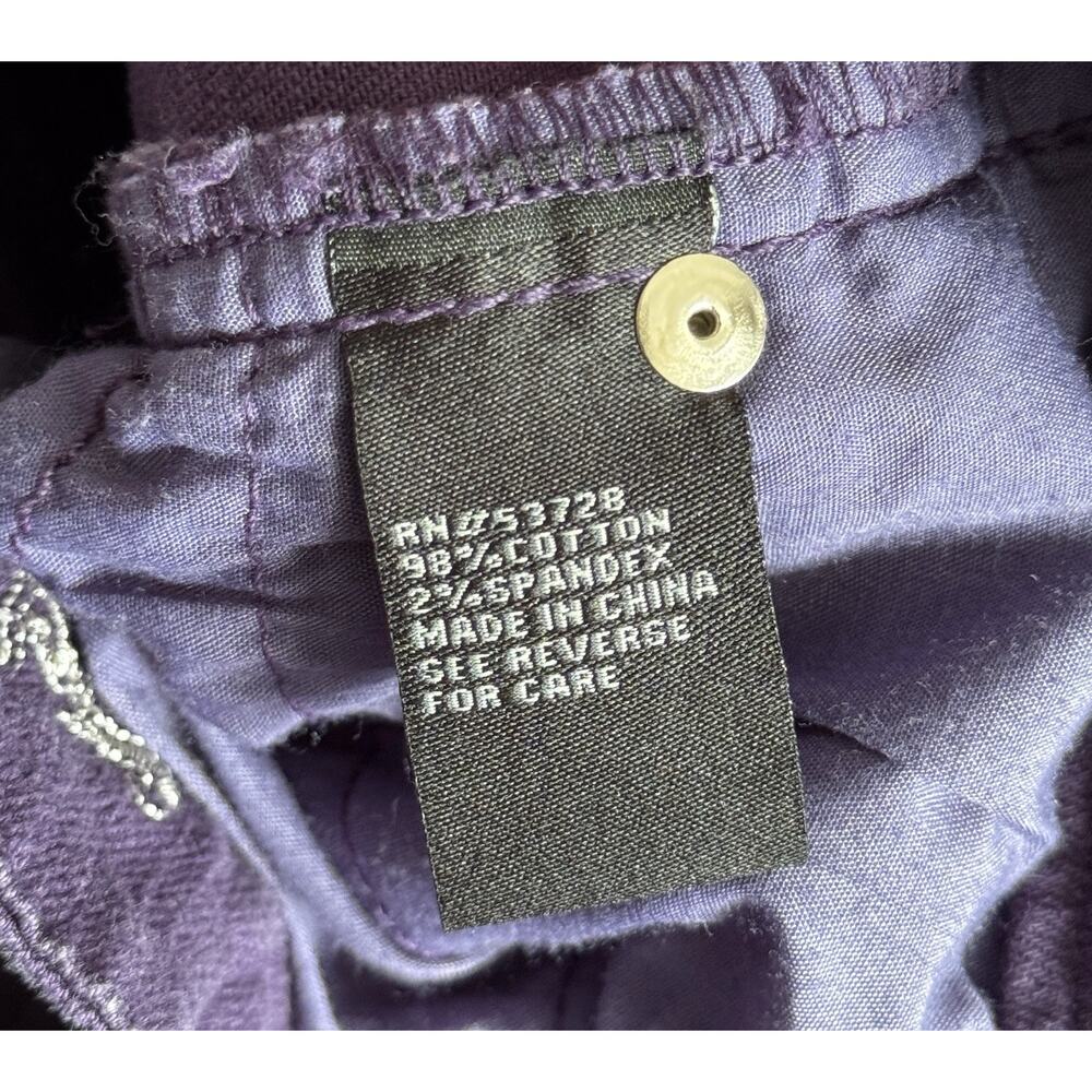 Dollhouse Vintage Y2K Juniors 00 Purple Slim Jeans - Picture 9 of 9